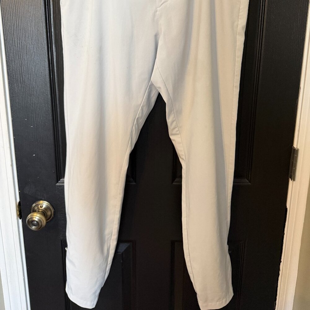 Mens Primo Golf Pants Light Gray Straight Leg Regular Fit Size 34 - Picture 5 of 5